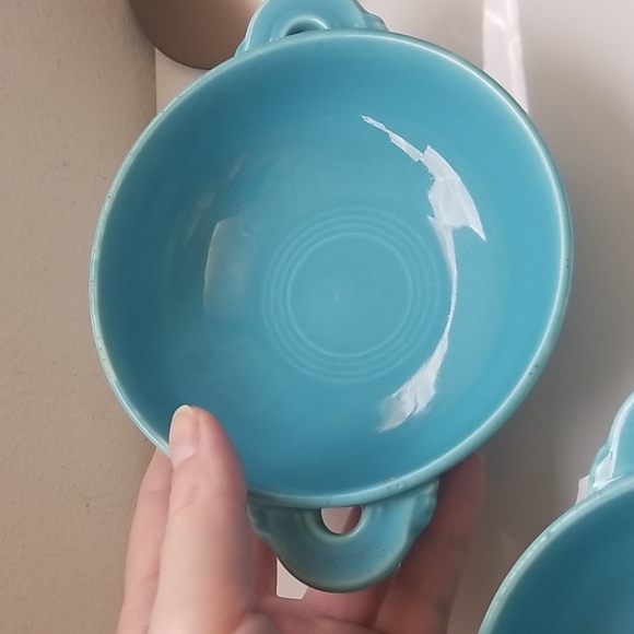 Fiestaware Vintage Cream Soup Bowls - Picture 4 of 8